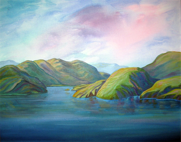 Lake Forms painting